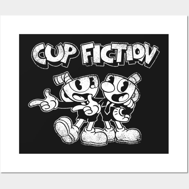 Cup Fiction Wall Art by zerobriant